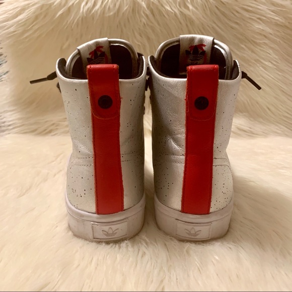❗️SOLD❗️adidas Limited Edition Leather High Tops - Picture 6 of 8